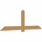 Ekena Millwork Eugene Smooth Timber Gable Bracket, Western Red Cedar, 84"W x 28"H x 1 1/2"D x 5 1/2"F, 8/12 Pitch GBW084X28X0206EUG00SWR - alternate 2